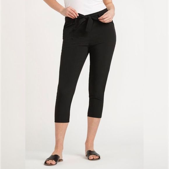 WOMEN'S SELF BELT HYBRID CAPRI - Picture 1 of 9